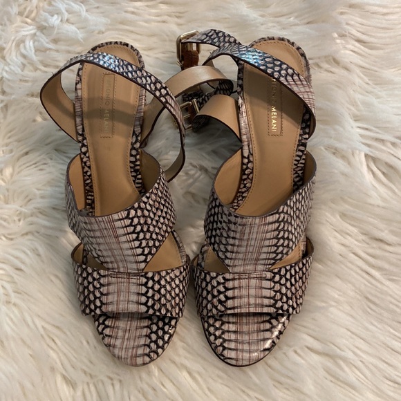 ANTONIO MELANI BROODEY ALL LEATHER SANDALS SIZE 9.5 WORN ONCE SEE ALL PHOTOS - Picture 7 of 12